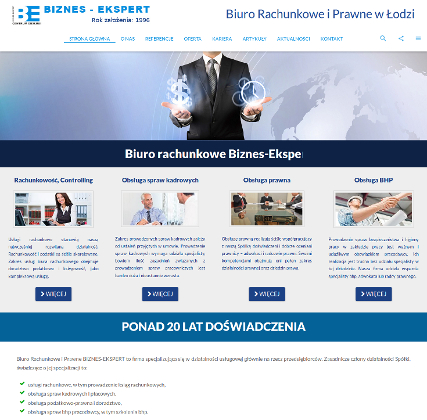 Strona internetowa Biznes-Ekspert Sp.j. Biuro Rachunkowe Łódź Strona internetowa Biznes-Ekspert Sp.j. Biuro Rachunkowe Łódź