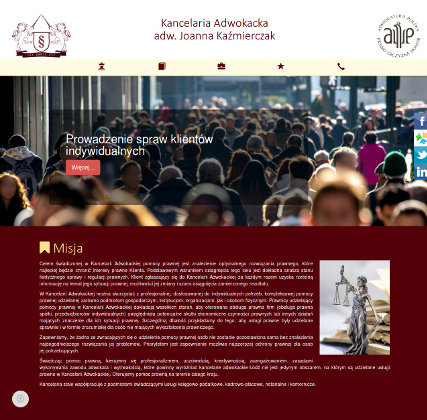 Strona internetowa Kancelaria Adwokacka Łódź - Adwokat Łódź - adw. Joanna Kaźmierczak Strona internetowa Kancelaria Adwokacka Łódź - Adwokat Łódź - adw. Joanna Kaźmierczak
